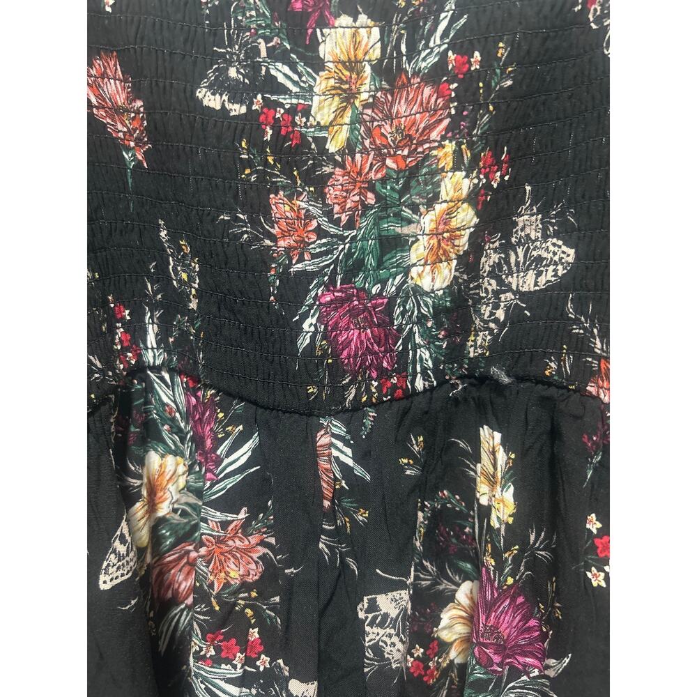 Torrid Black Floral Smocked Midi Dress Size Torrid 2 Reg. 2X NWT - Picture 5 of 7